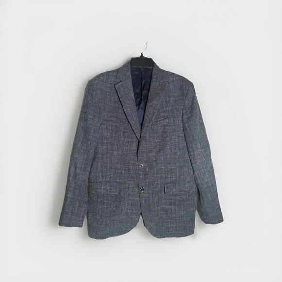 Jack Victor Sport Coat Men's 40R Blazer Wool Cotton Line Blend Conway SPJ Jacket